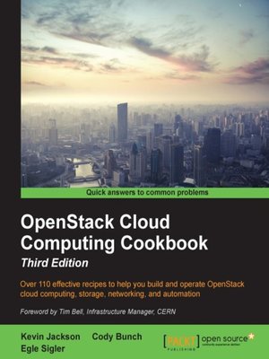 cover image of OpenStack Cloud Computing Cookbook